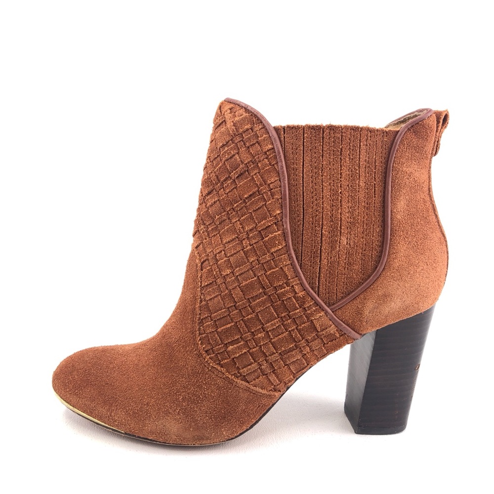 Elliott Lucca Dina Woven Leather Ankle Booties 6